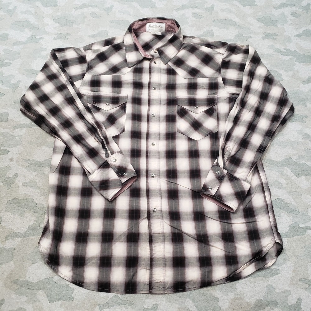 Cattle & Kate Top Womens Large Purple Pockets Pearl Snap Long Sleeve
